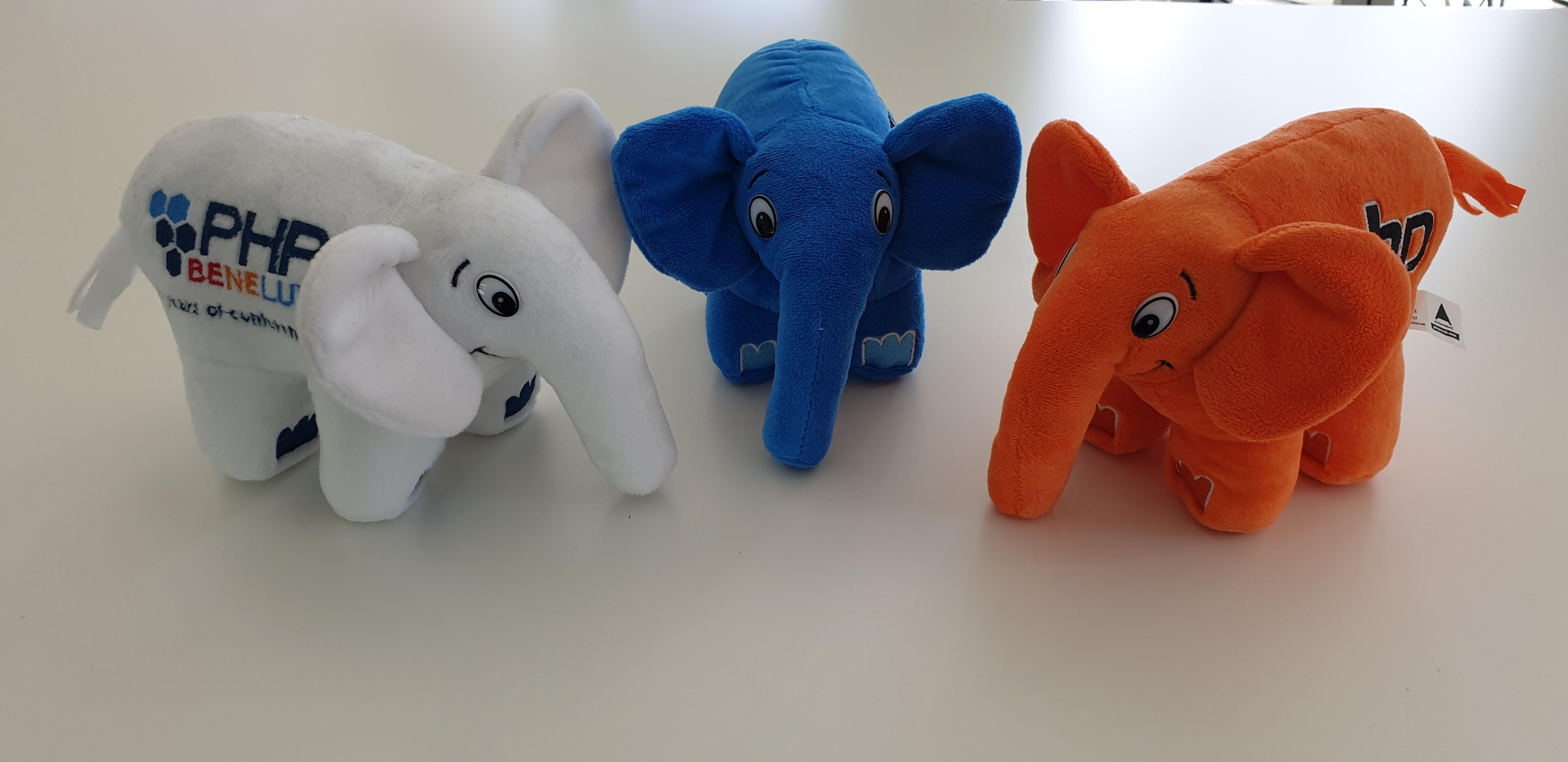 3 cuddly ElePHPants together.