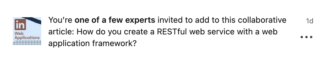 LinkedIn Invitation